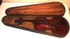 French  Antique  19th Century  -old  3 4 Violin 21-1 2  For Repair Coffin Case