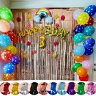 1 2m Foil Fringe Tinsel Shimmer Curtain Door Wedding Birthday Party Decorations