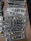 Vintage Lot Of 227 U s  Army Patches Stick On Backs Dealer Lot Bulk Buy