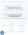 Attababy Toddler Pillow  Adjustable Memory Foam Small mini Pillow For Toddler
