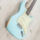 Fender Custom Shop Late 1962 Stratocaster Relic Guitar  Faded Aged Daphne Blue