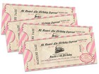 Paris Vintage Train Ticket Birthday Invitations Personalized  3x7   Pink Girls