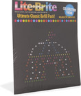Lite-brite Magic Screen Set Pegs Templates Storage Tray Light Bright Box With 10