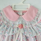 Vtg 80s Mayfair Baby Girl 2-piece Set 6-9 Months Pink Floral Dress Bloomers Nos