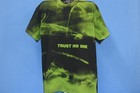 Vtg 90s X-files Trust No One Aop All Over Print Scifi Scully Mulder T-shirt Xl