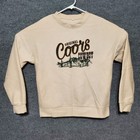 Original Coors Cowboy Sweatshirt Adult L Beige Crewneck Beer Desert Y2k Retro