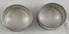 Pair Of Gorham Aestetic Sterling Large Oval Napkin Rings-mono d