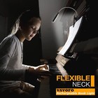 Rechargeable Clip-on Book Light 7 Led  9 Modes  Bed Reading Lamp Black