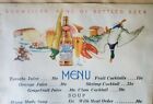 Vintage Diner Restaurant Menu Budweiser Beer Advertising