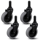 4 Pcs 3  Mop Bucket Casters Replacement  3 Inch Swivel Stem Caster  Heavy Dut   
