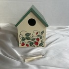 Vintage Avon Strawberry Fields Birdhouse Gift Collection New In Box Decorative