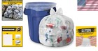 Bulk 100 Count 45 Gallon Clear Trash Bags - Industrial Strength  Tear Resistant