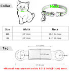 Personalized Cat Collar With Silent Slide On Name Id Tag Breakaway Pet Collars
