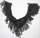 Vintage Antique Mourning Edwardian Victorian French Beaded Collar 13 5  X 5-1 2 