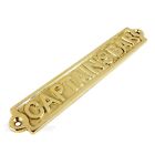 Captain s Bar Wall Plaque Sign Polished Solid Brass Nautical Beach House Boat