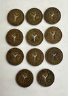 Vintage Lot Of 11 1953 New York City Transit Authority Tokens