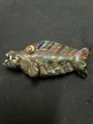 Large Ancient Very Rare Phoenician Face Bead Roman Jewish Stunning Fish U2
