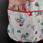 Vint Christmas Waist Apron Snowman Cotton Retro Kitchen White Pocket Trad Granny