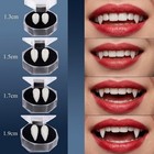 Vampire Teeth Fangs Dentures Halloween Costume Props   Solid Glue Adhesive