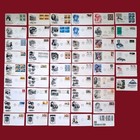 Lot Of 51 Artcraft Mixed Cachet First Day Cover Stamps Vintage 1960 s -1980 s