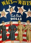  original   Vintage Uncut 2001 Wacs   Waves Paper Dolls nostalgic excellent Cond