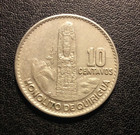 1970 Guatemala 10 Centavos Coin