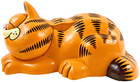 Vintage Garfield Telephone Tyco  1207 Phone Landline 1980s Novelty Open Eyes 