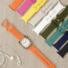 For Apple Watch Series Ultra 2 10 9 8 7 6 Iwatch 49mm Ocean Silicone Strap Band