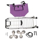 Folding Shopping Cart Grocery Trolley Laundry Stair Climbing Handcart 6 8 Wheels
