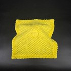 Yellow Chick Baby Security Blanket Lovey Bubble Plush Textured Snuggler Toy