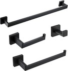 4 Piece Towel Bar Set Bath Accessories Bathroom Hardware 24 Inch Towel Bar Towel