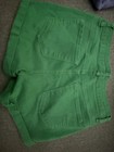 Green Distressed Denim Cut Off Shorts Women s Size S 98  Cotton Lc7831207-9