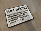 Original Railway Sign - No Parking 