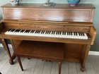 Wurlitzer Upright Piano Model 2727 With Bench  Mb619