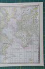 The World Vintage Original 1889 Rand Mcnally World Atlas Map Lot