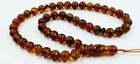 Amber Islamic 45 Prayer Beads Natural Baltic Amber Tesbih Misbaha Pressed