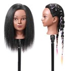 Sophire 14  100  Real Hair Mannequin Head With Stand  Hairdresser Cosmetology   