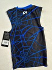 New Gk Elite Gymnastics Competition Shirt Spider-man Marvel Boys Singlet Top  Cl