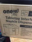New Oneup By Choice Smoke Black Tabletop Interfold Napkin Dispenser