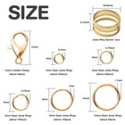 Handyman Crafts Jump Rings Kit With1000pcs Open Jump Rings 40pcs 12mm Lobster   
