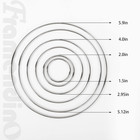   24 Pack Metal Rings Hoops Dream Catcher Macrame Steel Craft Floral Hoop For Cr