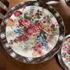 Rare Vintage Ralph Lauren Wedgwood China Hampton Floral 6pc Place Setting Mint 