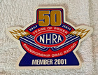 Vtg Nhra 50 Years Of Power Original Decal Member 2001 Hot Rod Drag Racing 4 5 