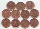 Canada 2002 To 2012 Canadian One Cent Pennies Penny 1c Exact Coin Set - 11 Coins