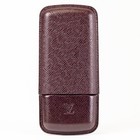 Louis Vuitton Taiga Leather Cigar Case M30626 Etui 3 Gipse Cigares Acajou Rare
