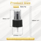 12 Pcs Black Spray Top  24 410 Fine Mist Sprayer Reusable Stripe Plastic Top