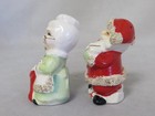 Vintage Christmas Santa Mrs Claus Salt Pepper Shakers Spaghetti  1490  rare Set 