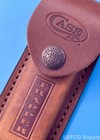 Case Trapper Sheath Leather Embossed Logo With Snap Closure 00980 Genuine New