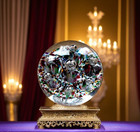 French Paperweight Abstract Rainbow Confetti Bubble C 1930 Antique Rare Vg   