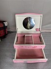 Princess Treasure Box Pink Wood Jewelry Box Fairy Design With Mirror